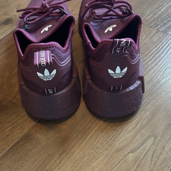 Adidas Primeknit NMD Victory 1 in Crimson Burgundy Athletic Shoes - Picture 6 of 7